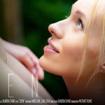 Cute blonde neighbors lick each other's pussy in the garden